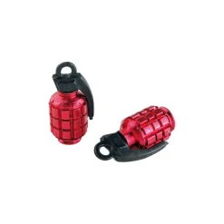 TUN'R BOUCHONS VALVE GRENADE Rouge / La Paire