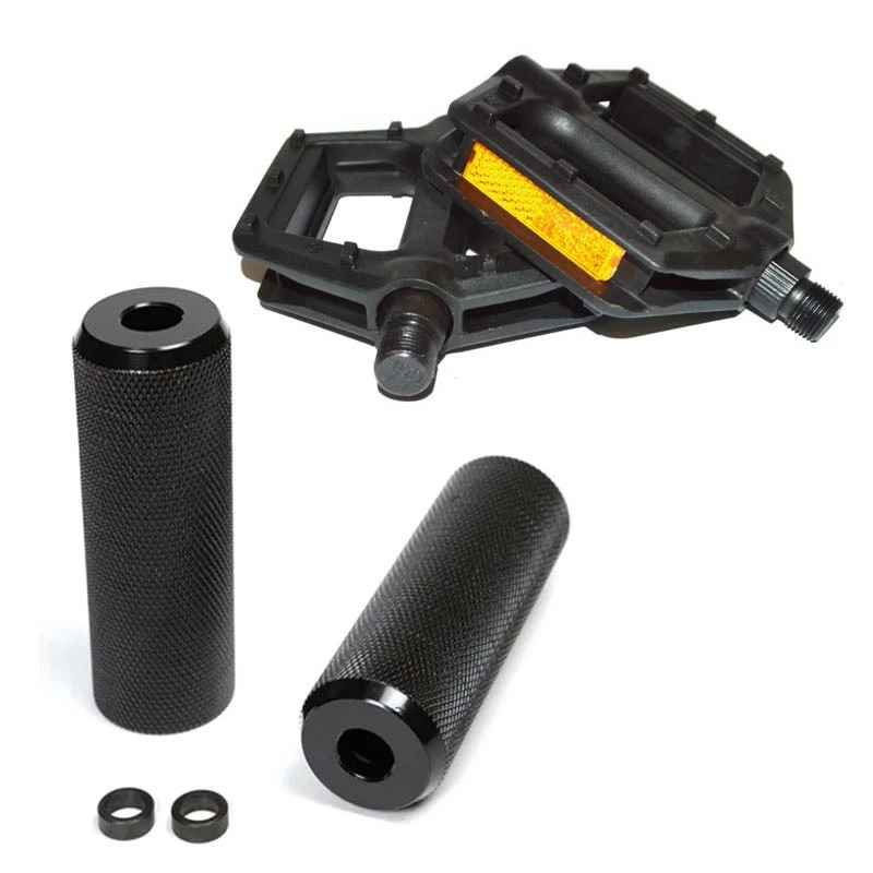 Generique Pack Pédales PC+ Pegs Aluminium Noirs - Wheeling Bike 1 Generique Pack Pédales PC+ Pegs Aluminium Noirs - Wheeling Bike