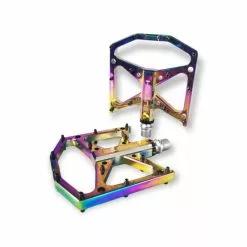 Pédales ICE FAST Butch Aluminium CNC 9/16e Oil Slick