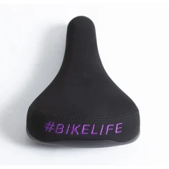 Selle BIKELIFE Noire Logo Violet