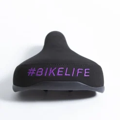 Selle BIKELIFE Noire Logo Violet -bike shop selle bikelife noire logo violet 3