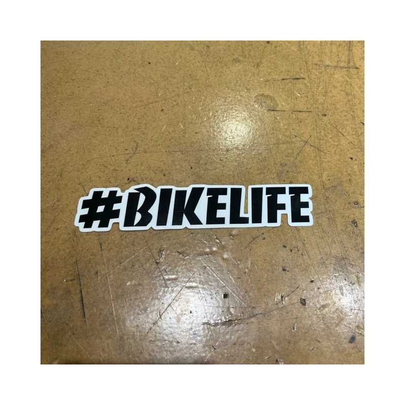 Sticker BIKELIFE Liseré Blanc 1 Sticker BIKELIFE Liseré Blanc
