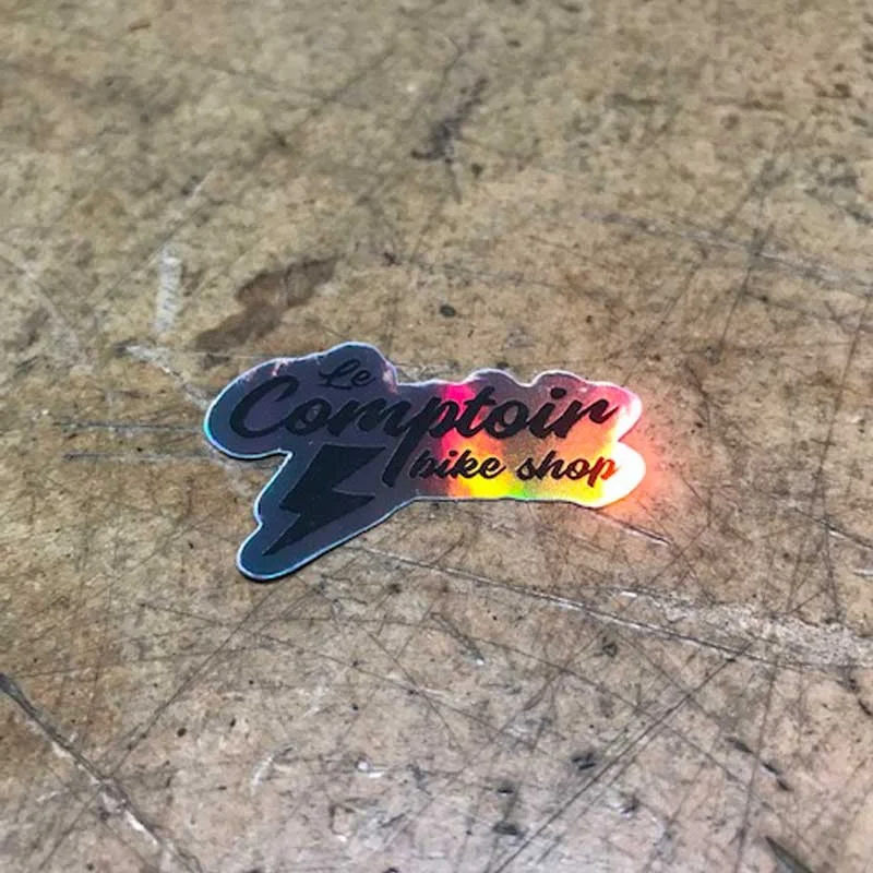 BIKELIFE Sticker LECOMPTOIRBIKESHOP Holographic Medium 2 BIKELIFE Sticker LECOMPTOIRBIKESHOP Holographic Medium - Image 2