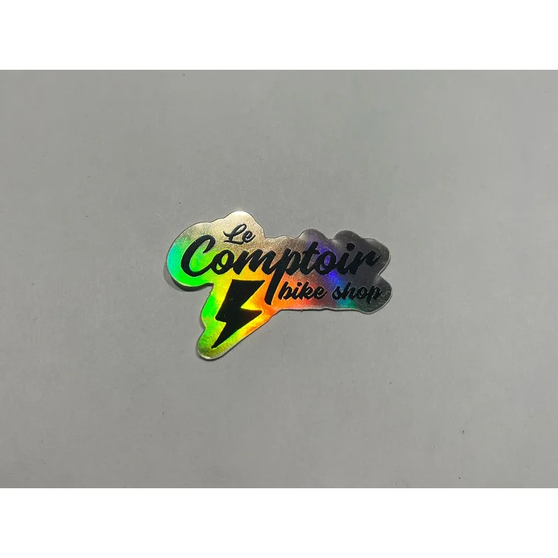 BIKELIFE Sticker LECOMPTOIRBIKESHOP Holographic Medium 1 BIKELIFE Sticker LECOMPTOIRBIKESHOP Holographic Medium