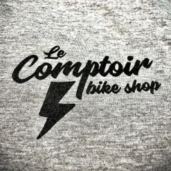 T-SHIRT LE COMPTOIR 2021 Gris Chiné Medium -bike shop t shirt le comptoir 2021 gris chine 3